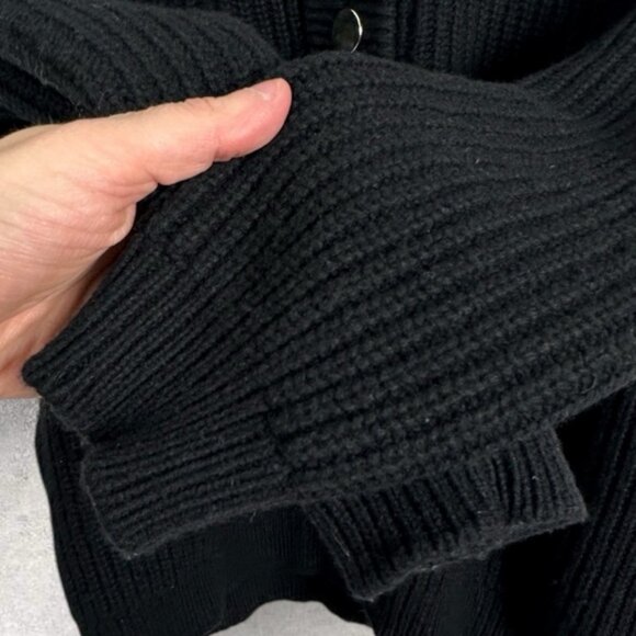 Sezane Wool Lucas Jumper Sweater Black Knit Size Small French - Picture 10 of 16